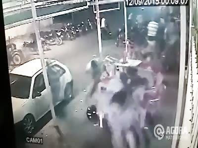 BIKER TRYING TO KILL A MAN ENDED BEING SHOT DEAD