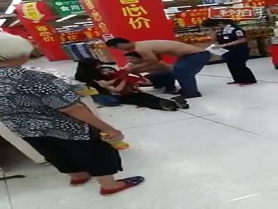 WOMAN HAD CUT THROAT AND DIED IN WALMART