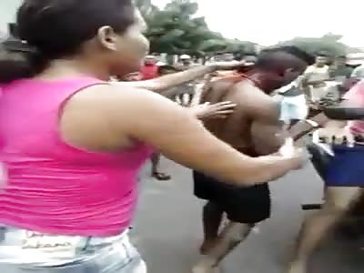 HE TOOK FOUR SHOTS AND WAS TAKEN BY MOTORCYCLE TO THE HOSPITAL