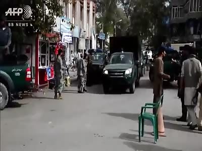 SUICIDE BOMBER KILLS 33 IN BLOODY ATTACK OUTSIDE AFGHAN BANK