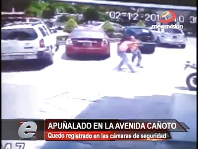 MAN IN A PARKING IS STABBED IN THE CHEST