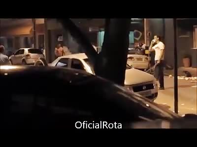 NEEDY THUG RECEIVES POLICE AFFECTION 