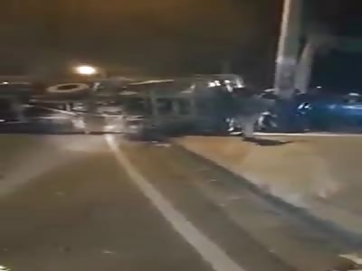 MAN DIES CRUSHED BY OWN TRUCK 