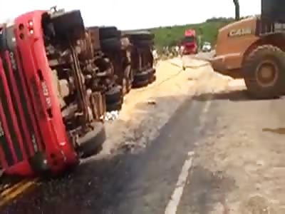 ACCIDENT WITH POLICE CAR OF STATE ROAD