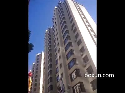 MAN JUMPS TO HIS DEATH IN CHINA