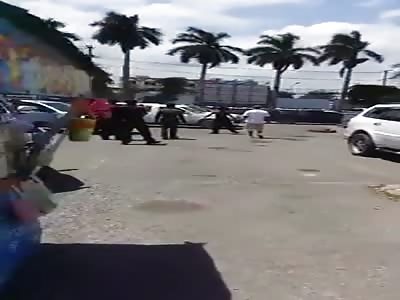 MAN SETS FIRE ON HIMSELF