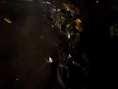 BIKER HAD SEVERED ARM IN ACCIDENT