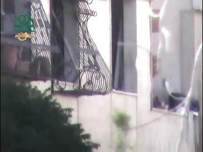 MAN IS HIT BY SNIPER SHOT