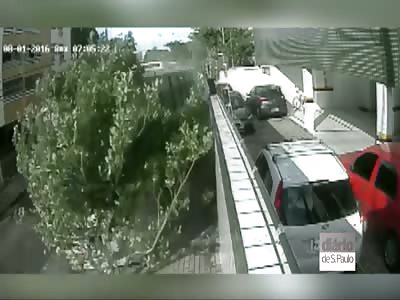 WOMAN MIRACULOUSLY SURVIVE AFTER BEING RUN OVER BY BUS