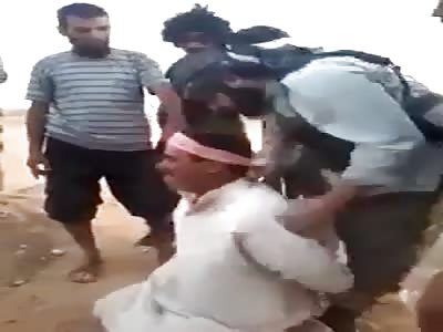 The slaughter of a man's head 