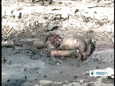 Aftermath from a car bomb.