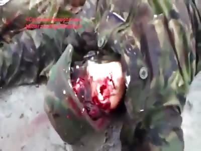 Funny face dead russian