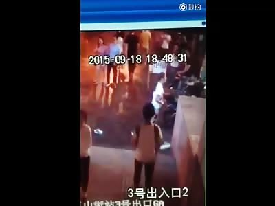 Woman strips herself naked in public to make a point to man