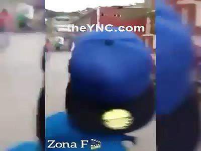 Violent Man With Machete. 