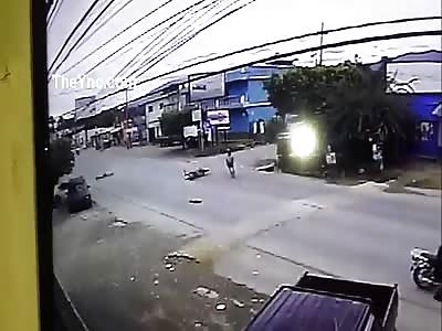 CCTV Motorcycle Accident 