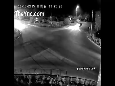 Accident With A Motorcycle.