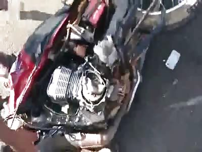 One killed, one serious injured in fatal motorcycle head-on collision. 