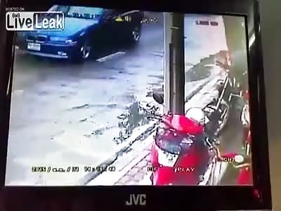 Unfortunate moped accident..