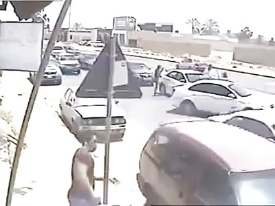 Car-jacking Using Road Works. The Sign Was There But He Didn't See It.