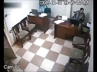 Man Suddenly Keels Over and Dies at his Work Bench (min 2:00)