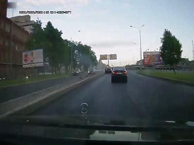 Speeding biker accident. No audio!