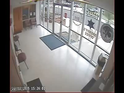 Man Tasered After Throwing Bricks At Police Headquarters