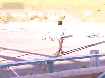 BIG bmx crash leads to heel being ripped open by stunt peg with aftermath