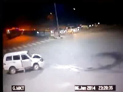  Accident .. Cab hitting an ambulance