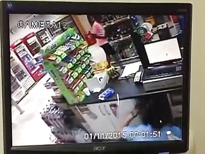 Man shot at gas Station.