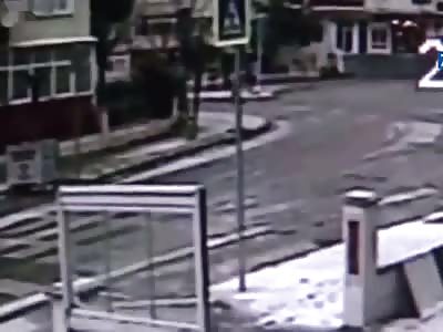  Snow plow plows into building killing driver 