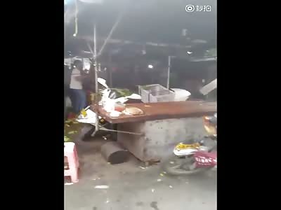Vendors Brawl In Market
