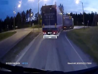 Speeding car slams into bus