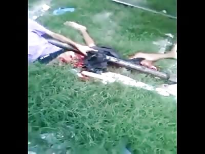 Horrible train accident ..