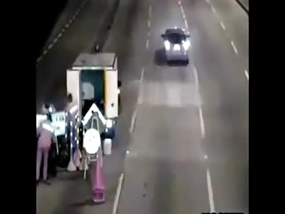 Accident motorbike direct Crash