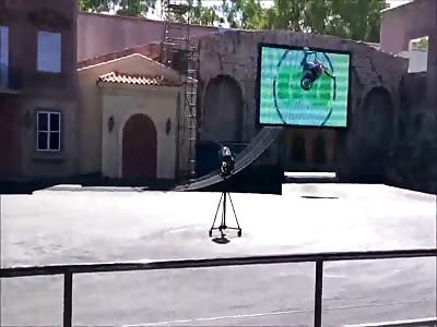 Stunt bike rider injured during show at Warner Bros. Movie World