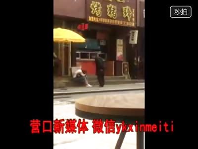 Man Brutally Punches and Slaps Female BBQ Vendor over Food Dispute as People Just Walk by