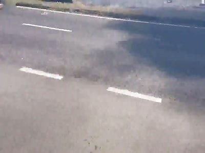 Aftermath of air show jet crash in England 