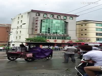 Suicidal man jumps off building 