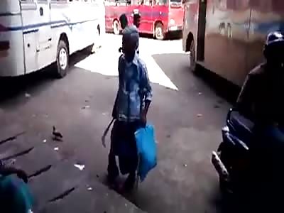 Murder attempt caught on camera.. Slashing  