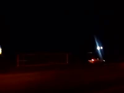 Drunk Moron dies after brutal crash (Brazil)