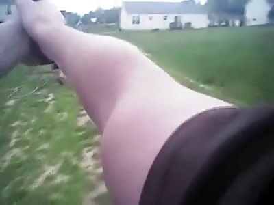 Police Subdue Man With Knife