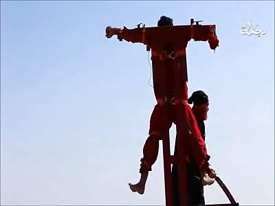 Cutting a Spy. Jesus in a Orange suit.. 