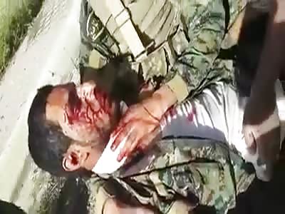 Shot soldier is dead soon..