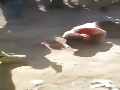 Shiite militias execute a Sunni man beaten to death