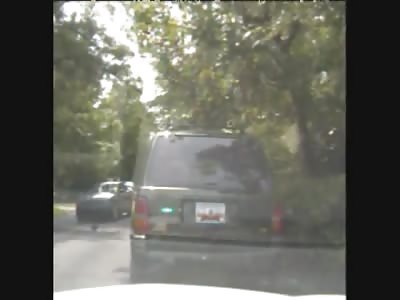 Fighting with police, tazed, stole police car, crashed it and then busted!