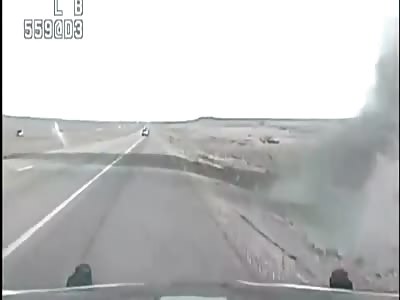 Massive roll over police chase. Man bails and then flees on foot