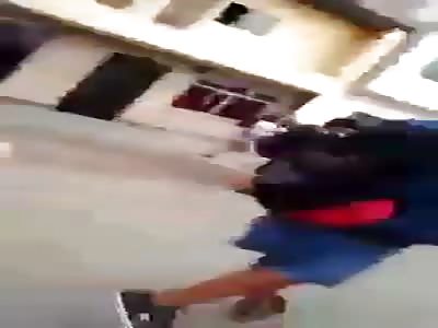 two young ladies are fighting for the love of a man