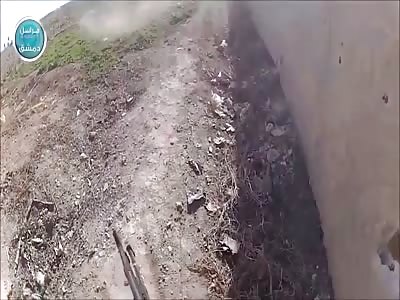 Helmet Cam: Advancing Soldier Gets Cut Down