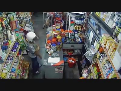  when you want to rob a store with a knife but your victim has a machete