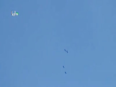 Four FAB Bombs Pound Darayya by Syrian Mil 24